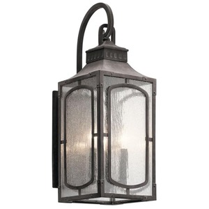 KK49931WZC Bay Village Entrance Outdoor Wall Light - Weathered Zinc