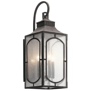 KK49932WZC Bay Village Entrance Outdoor Wall Light - Weathered Zinc