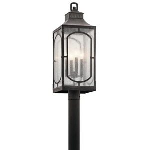 KK49934WZC Bay Village Post Light Post Lights - Weathered Zinc