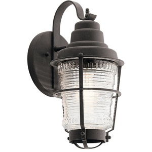 KK49936WZC Chance Harbor Entrance Outdoor Wall Light - Weathered Zinc