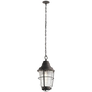 KK49939WZC Chance Harbor Hanging Hanging Lantern - Weathered Zinc