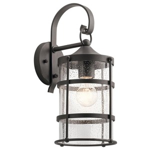 KK49961AVI Mill Lane Entrance Outdoor Wall Light - Anvil Iron