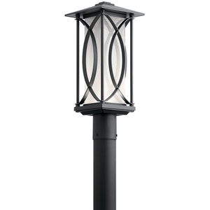 KK49976BKTLED Ashbern Post Light Post Lights - Textured Black