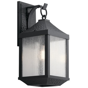 KK49986DBK Springfield Entrance Outdoor Wall Light - Distressed Black