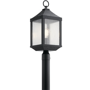 KK49987DBK Springfield Post Light Post Lights - Distressed Black