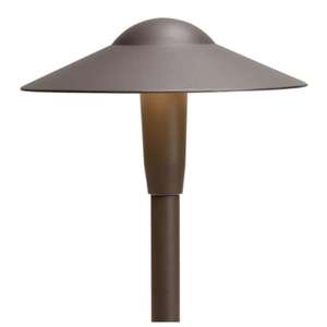 KK15811AZT27R Short Dome Path Lighting Landscape Light - Textured Architectural Bronze