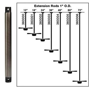 KK360001NBR Downrod Downrod Light Kits & Accessories - Natural Brass