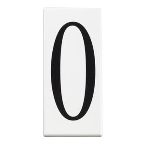 KK4300 Utilitarian Address Number Door Accessory - White