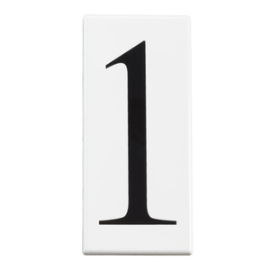 KK4301 Utilitarian Address Number Door Accessory - White