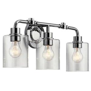 KK45666CH Gunnison 3 Bulb Bathroom Lighting - Chrome