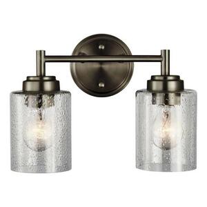 KK45885NI Winslow 2 Bulb Bathroom Lighting - Brushed Nickel