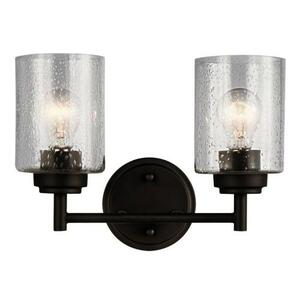 KK45885OZ Winslow 2 Bulb Bathroom Lighting - Olde Bronze