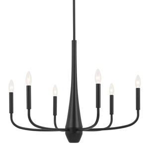 KK52525BK Deela Mid Sized Chandelier Chandelier - Black