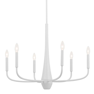 KK52525WH Deela Mid Sized Chandelier Chandelier - White