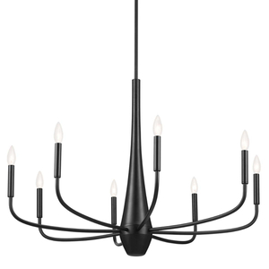 KK52526BK Deela Large Foyer Chandelier Chandelier - Black