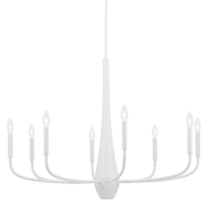 KK52526WH Deela Large Foyer Chandelier Chandelier - White