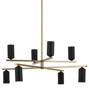 KK52532CPZBK Gala Large Foyer Chandelier Chandelier - Champagne Bronze / Black