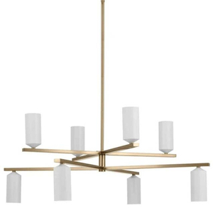 KK52532CPZWH Gala Large Foyer Chandelier Chandelier - Champagne Bronze / White