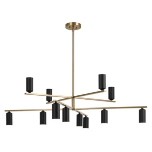 KK52533CPZBK Gala Large Foyer Chandelier Chandelier - Champagne Bronze / Black