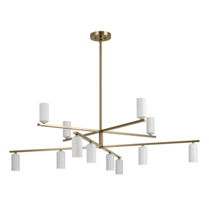 KK52533CPZWH Gala Large Foyer Chandelier Chandelier - Champagne Bronze / White