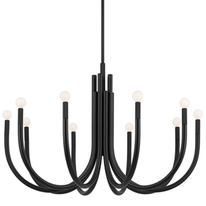 KK52551BK Odensa Large Foyer Chandelier Chandelier - Black