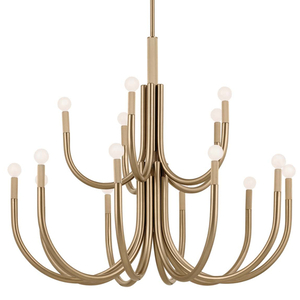 KK52552CPZ Odensa Large Foyer Chandelier Chandelier - Champagne Bronze