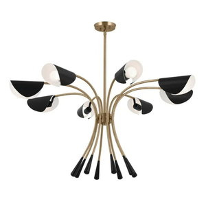 KK52560CPZBK Arcus Large Foyer Chandelier Chandelier - Champagne Bronze / Black