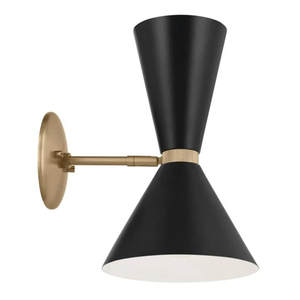 KK52570CPZBK Phix Multi Bulb Wall Sconce - Champagne Bronze / Black