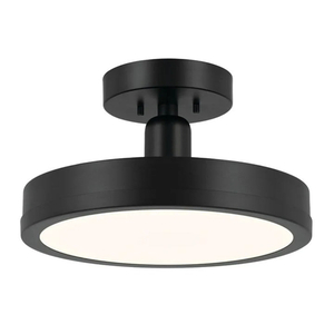 KK52589BK Riu Semi Flush Mount Ceiling Light - Black