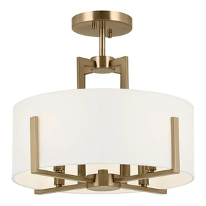 KK52591CPZ Malen Semi Flush Mount Ceiling Light - Champagne Bronze