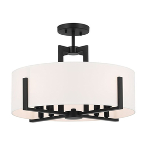 KK52592BK Malen Semi Flush Mount Ceiling Light - Black