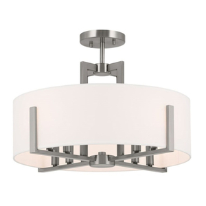 KK52592CLP Malen Semi Flush Mount Ceiling Light - Classic Pewter