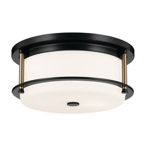 KK52595BKCPZ Brit Flush Mount Ceiling Light - Black