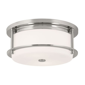 KK52595PN Brit Flush Mount Ceiling Light - Polished Nickel