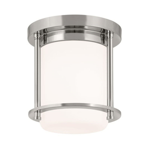 KK52596PN Brit Flush Mount Ceiling Light - Polished Nickel