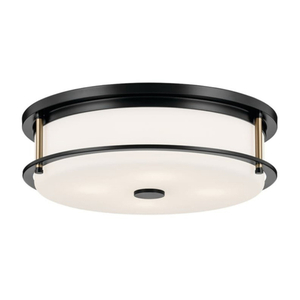 KK52597BKCPZ Brit Flush Mount Ceiling Light - Black