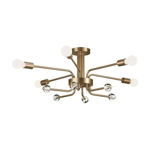 KK52602CPZ Ocala Semi Flush Mount Ceiling Light - Champagne Bronze