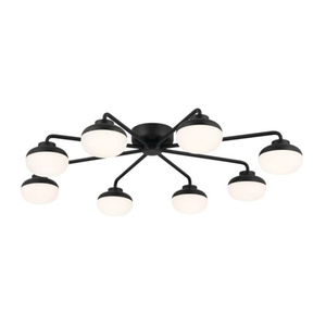 KK52608BK Remy Semi Flush Mount Ceiling Light - Black