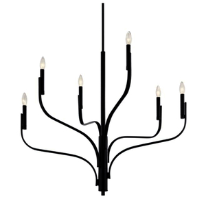 KK52673BK Livadia Large Foyer Chandelier Chandelier - Black