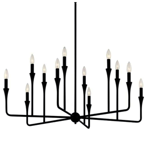 KK52692BK Alvaro Large Foyer Chandelier Chandelier - Black