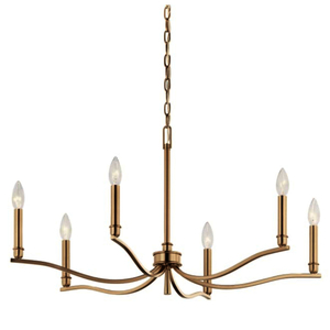 KK52695CPZ Malene Mid Sized Chandelier Chandelier - Champagne Bronze