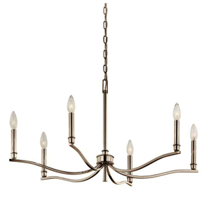 KK52695PN Malene Mid Sized Chandelier Chandelier - Polished Nickel