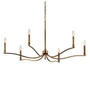 KK52696CPZ Malene Large Foyer Chandelier Chandelier - Champagne Bronze