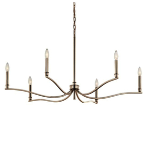 KK52696PN Malene Large Foyer Chandelier Chandelier - Polished Nickel