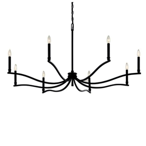 KK52697BK Malene Large Foyer Chandelier Chandelier - Black