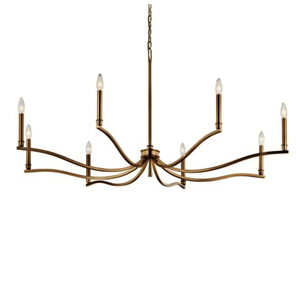 KK52697CPZ Malene Large Foyer Chandelier Chandelier - Champagne Bronze