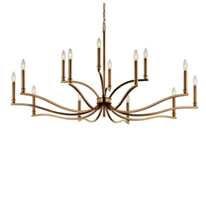 KK52698CPZ Malene Large Foyer Chandelier Chandelier - Champagne Bronze