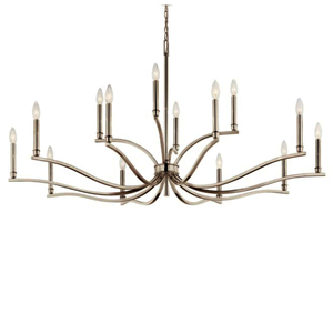 KK52698PN Malene Large Foyer Chandelier Chandelier - Polished Nickel