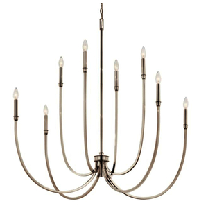 KK52699PN Malene Large Foyer Chandelier Chandelier - Polished Nickel