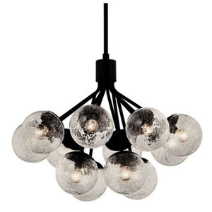 KK52701BK Silvarious Mid Sized Chandelier Chandelier - Black